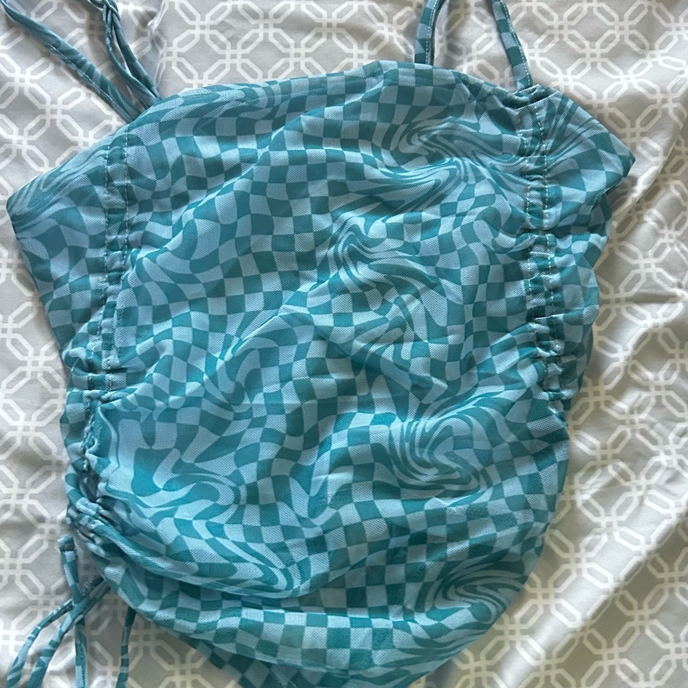 SO Women's Blue Checkered Top
